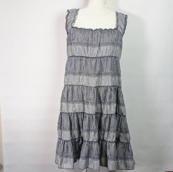 Max Studio Dresses & Skirts - Max Studio gingham and stripe tiered dress